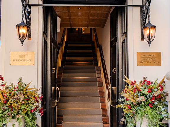 Main entrance to the Exchange