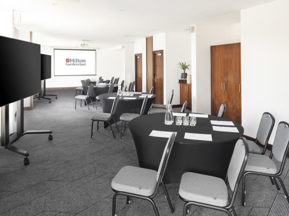 Hotel meeting room cabaret style