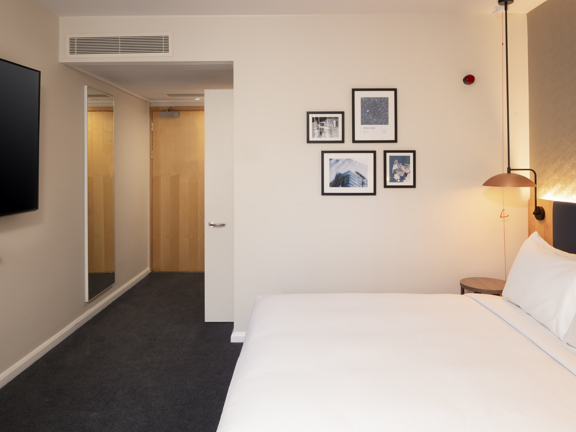 Accessible hotel bedroom