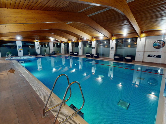 Indoor swimming pool in a hotel 
