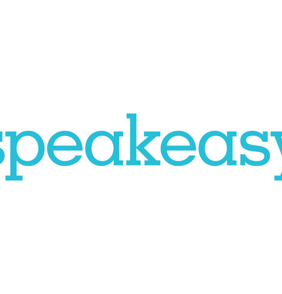 Teal logo reading Speakeasy