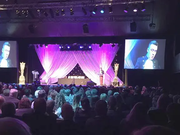 Awards dinner set with AV