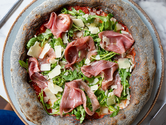 Pizza on a plate