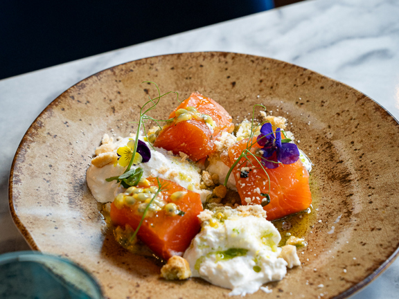 Colourful plate of food
