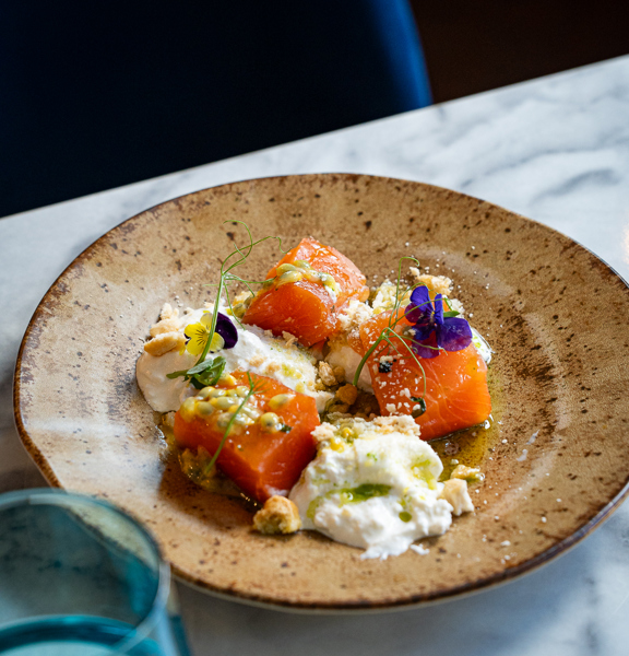 Colourful plate of food
