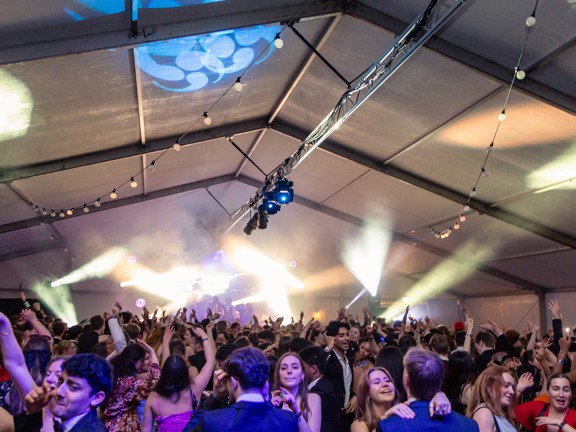 Party in marquee