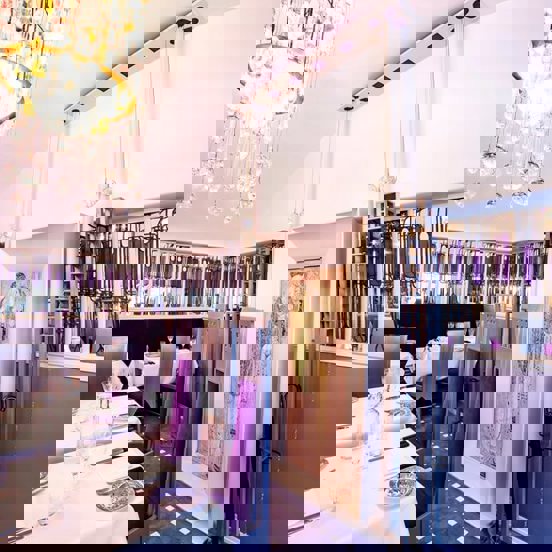 Luxury tearoom within The Mackintosh Tearooms. 