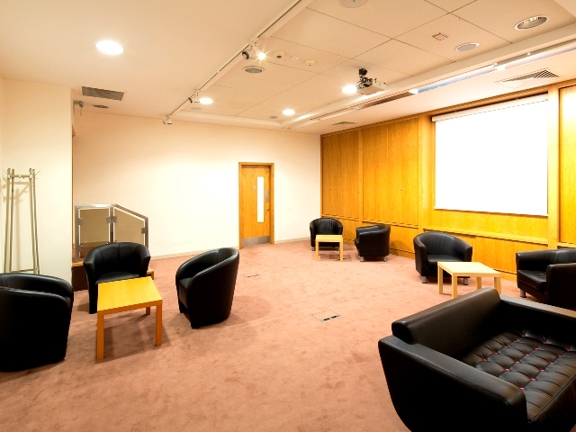 Room with various chairs and tables