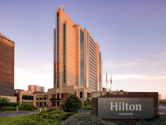 Outside shot of hotel building